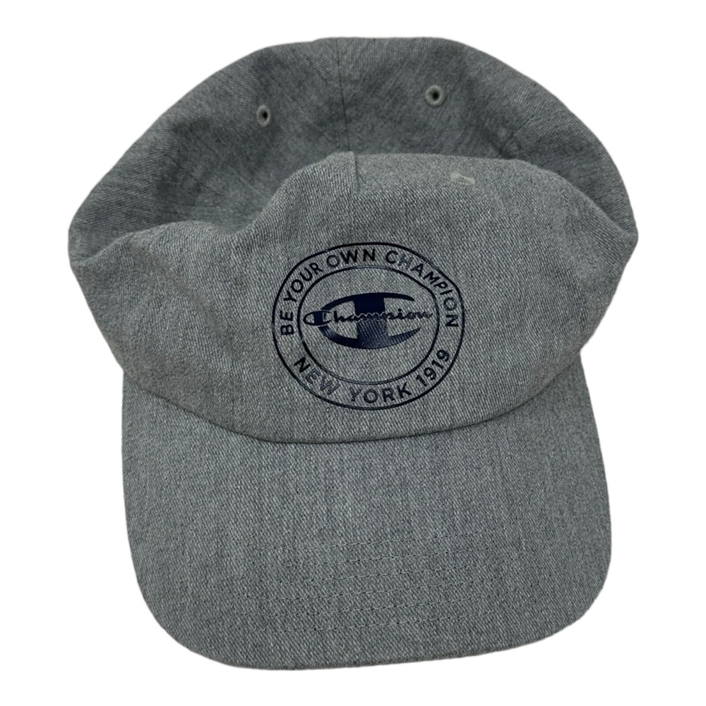Champion Baseball Cap Unisex OS Gray Be Your Own Champion Graphic Strapback Hat